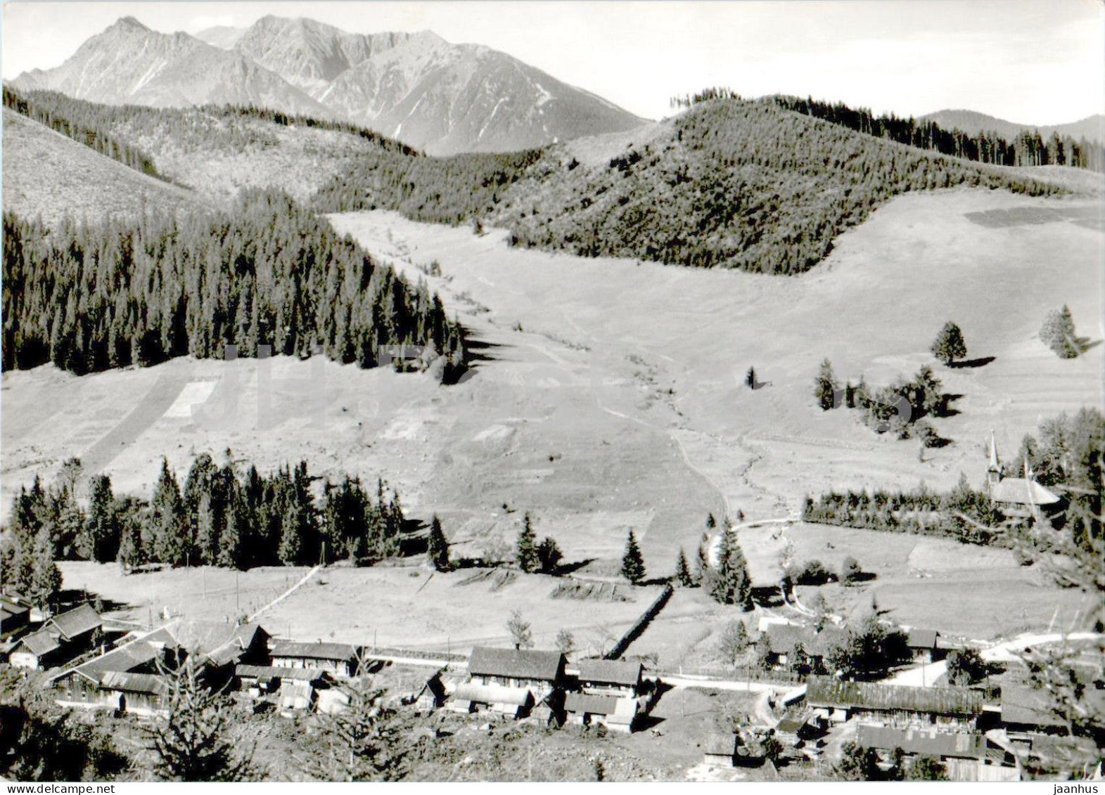 Vysoke Tatry - Javorina - V pozadi Polske Tatry - High Tatras - old postcard - 1958 - Slovakia - Czechoslovakia - used - JH Postcards