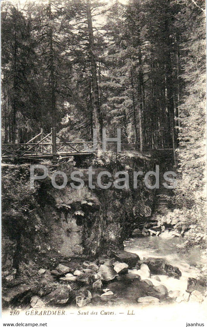 Gerardmer - Saut des Cuves - 280 - old postcard - 1913 - France - used - JH Postcards