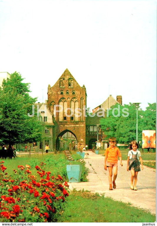 Swidwin - Gotycka Brama Kamienna - Gothic Stone Gate - Poland - unused - JH Postcards