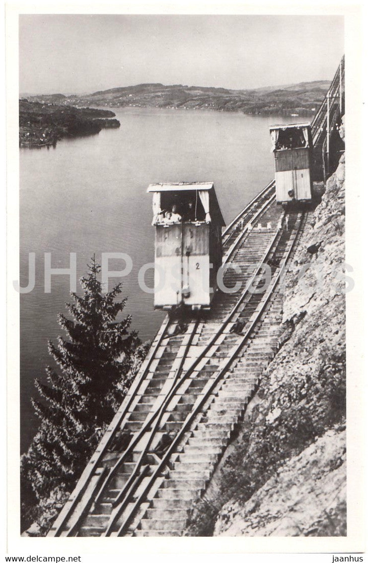 Furigen Bahn am Vierwaldstattersee - funicular - Switzerland - unused - JH Postcards