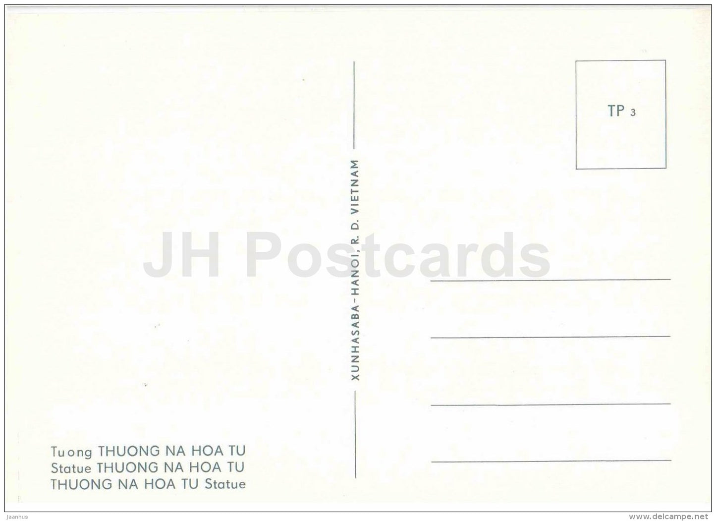 statue Thuong Na Hoa Tu - Tay Phuong Pagoda - sculptures figures - Buddhism - religion - Vietnam - unused - JH Postcards