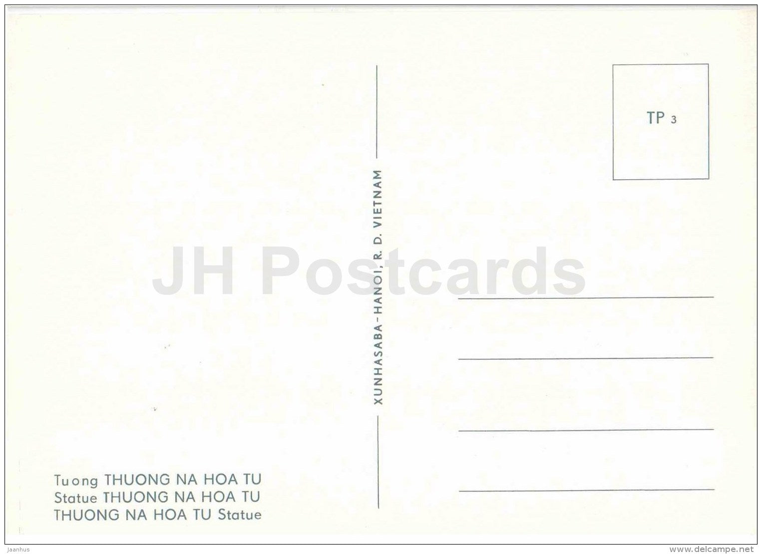 statue Thuong Na Hoa Tu - Tay Phuong Pagoda - sculptures figures - Buddhism - religion - Vietnam - unused - JH Postcards