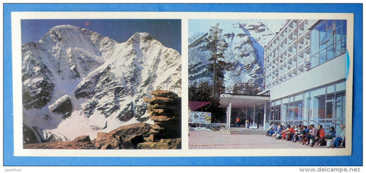 Donguzorun and Nakratau peaks - Elbrus - tourist base Terskol - Mountaneering - alpinism - 1980 - Russia USSR - unused - JH Postcards