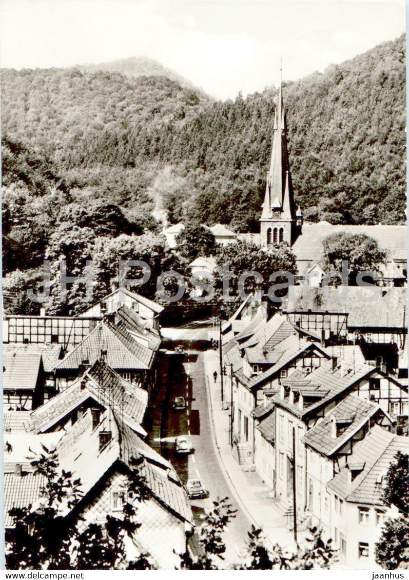 Ilfeld Wiegersdorf - Blick vom Steinberg - 1978 - Germany DDR - used - JH Postcards