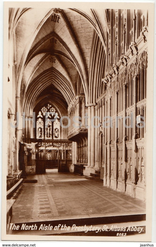 St. Albans Abbey - The North Aisle of the Presbytery - 2053 - United Kingdom - England - used - JH Postcards