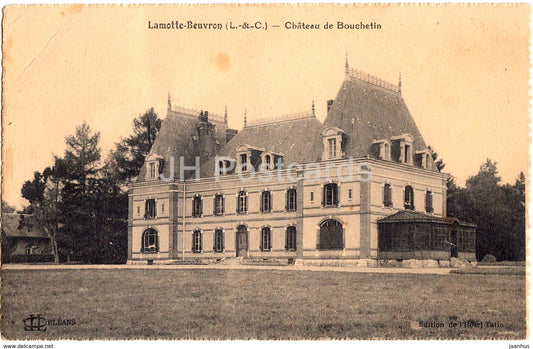 Lamotte Beuvron - Chateau de Bouchetin - castle - old postcard - France - unused - JH Postcards