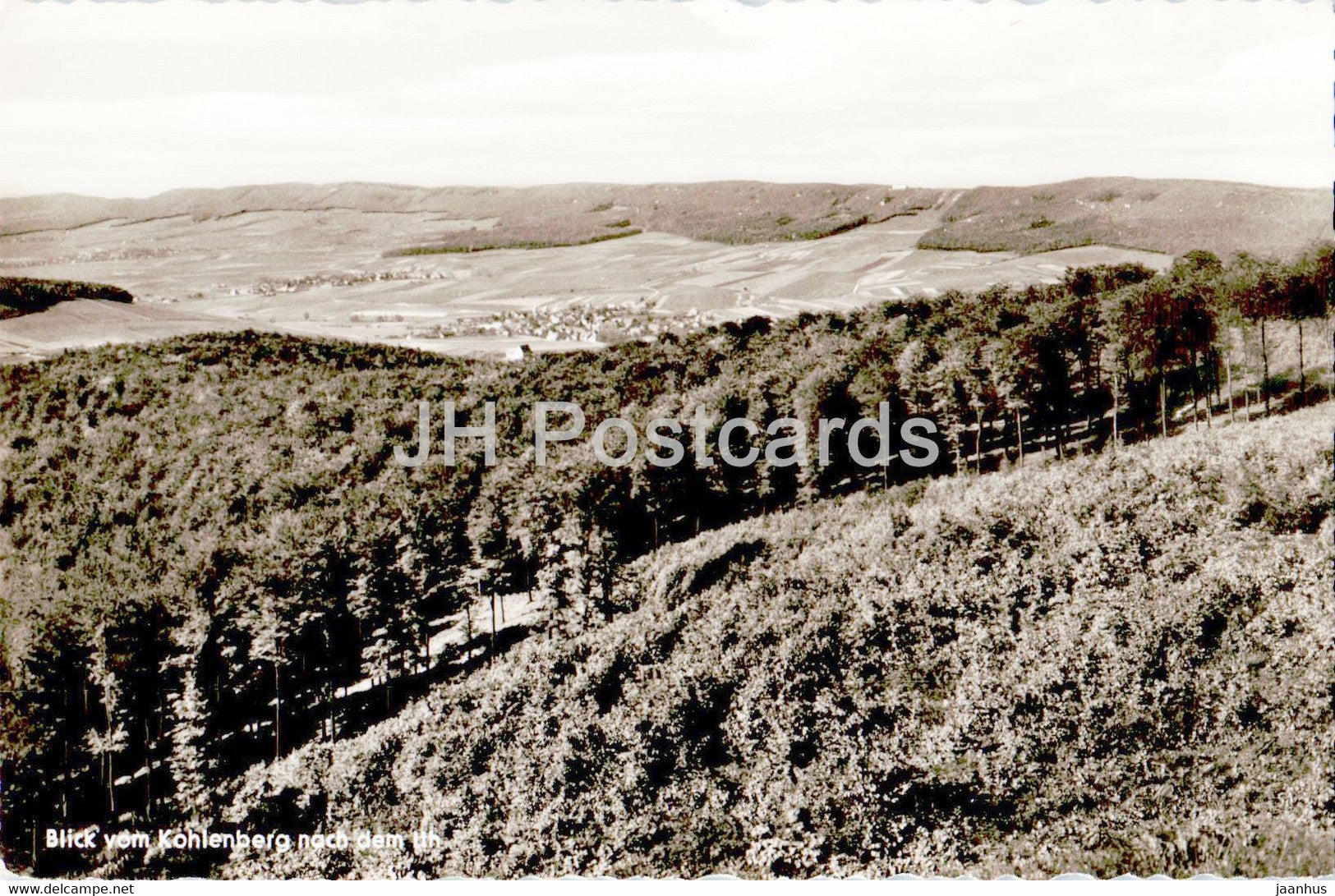 Wilhelm Raabes Heimat - Blick vom Kohlenberg nach dem Lth - old postcard - Germany - unused - JH Postcards
