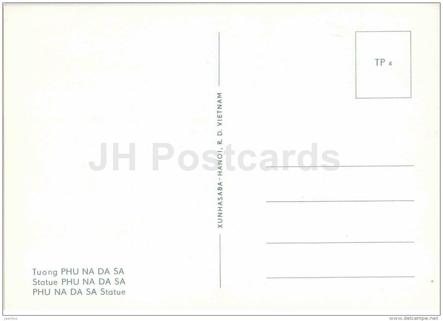 statue Phu Na Da Sa - Tay Phuong Pagoda - sculptures figures - Buddhism - religion - Vietnam - unused - JH Postcards