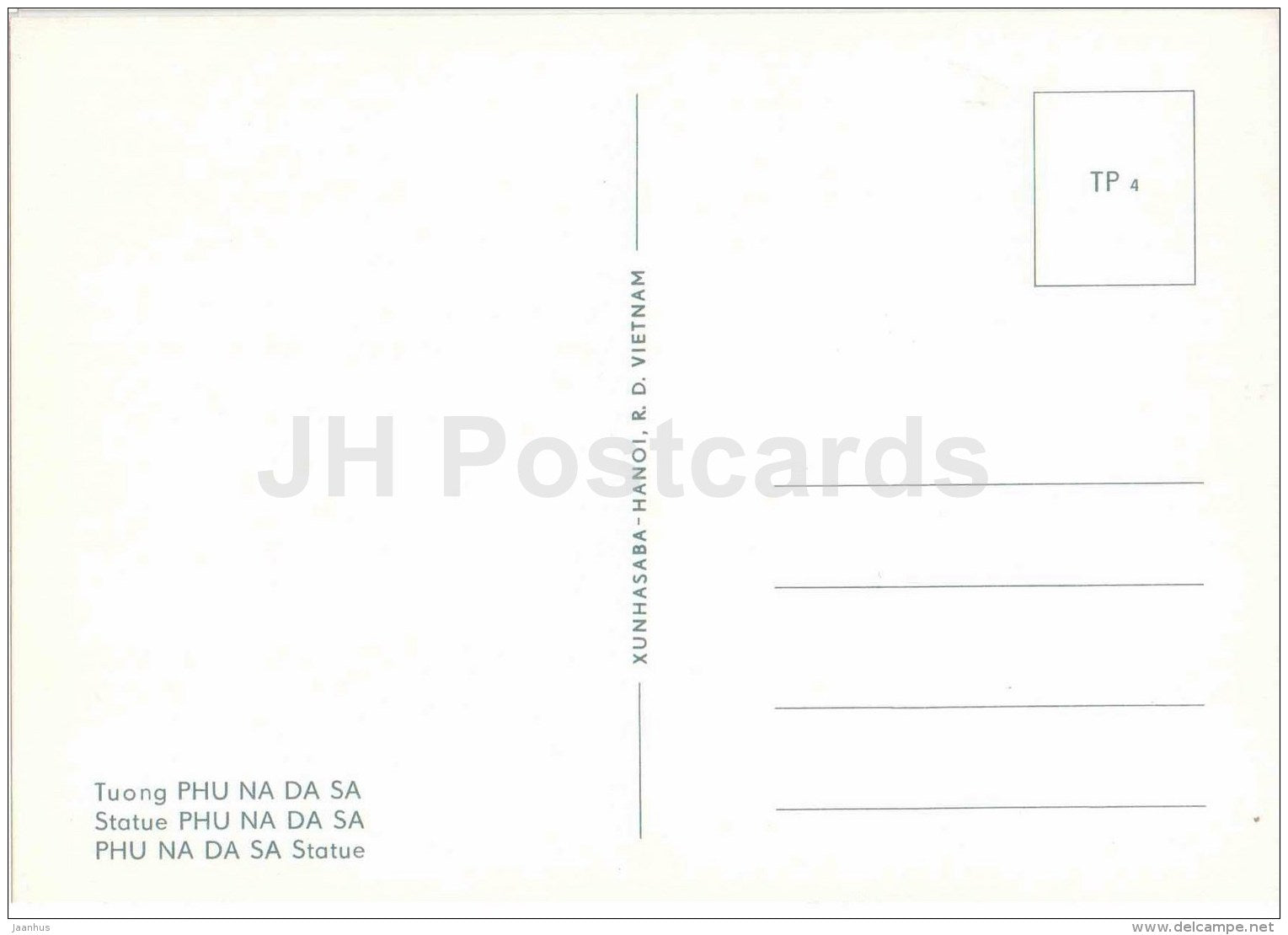 statue Phu Na Da Sa - Tay Phuong Pagoda - sculptures figures - Buddhism - religion - Vietnam - unused - JH Postcards