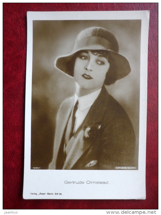 Gertrude Olmstead - movie actress - cinema -1304/1 - old postcard - Germany - unused - JH Postcards