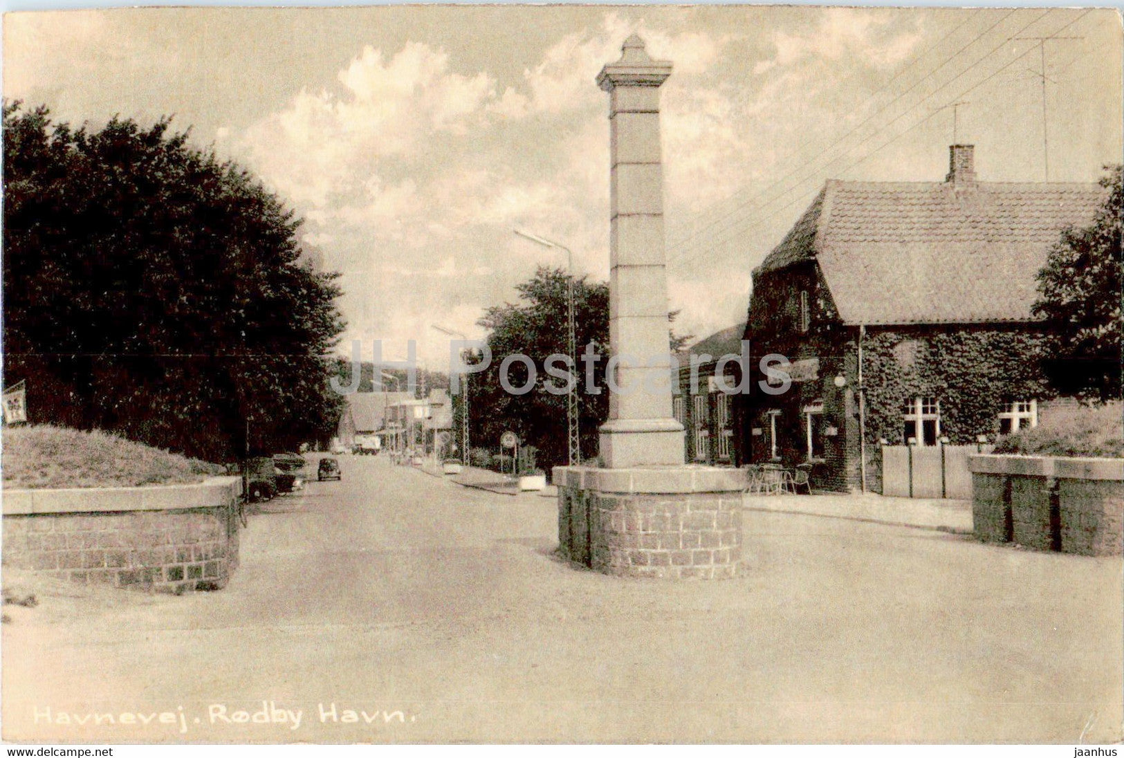 Havnevej - Rodby Havn - old postcard - 1963 - Denmark - used - JH Postcards