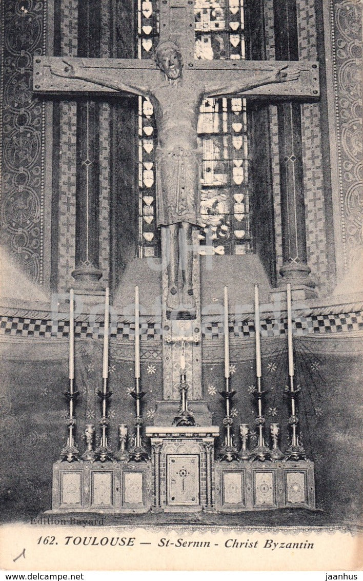 Toulouse - St Sernin - Christ Byzantin - 162 - old postcard - France - used - JH Postcards