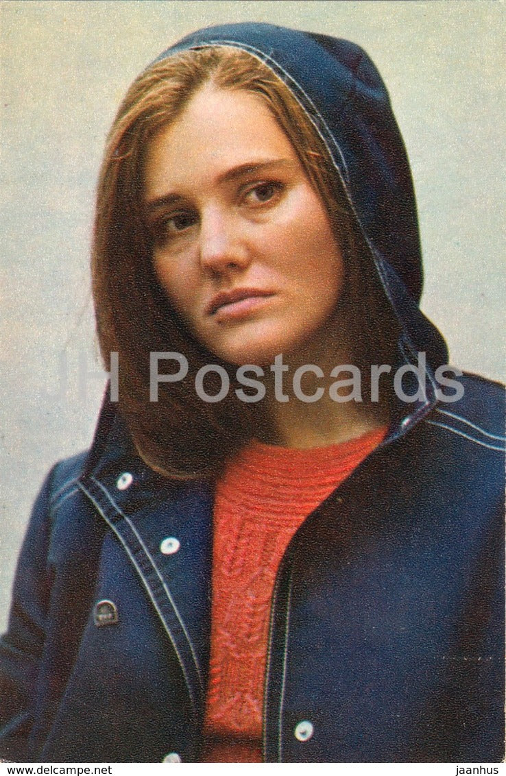 Zhanna Prokhorenko - movie actress - theatre - 1972 - Russia USSR - unused - JH Postcards