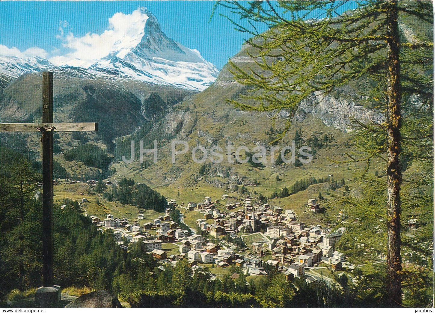 Zermatt mit Matterhorn - 1970s - Switzerland - used - JH Postcards
