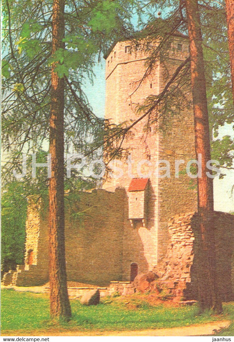 Paide - Vallimagi - View of the Tall Hermann tower from North East - 1993 - Estonia - unused - JH Postcards