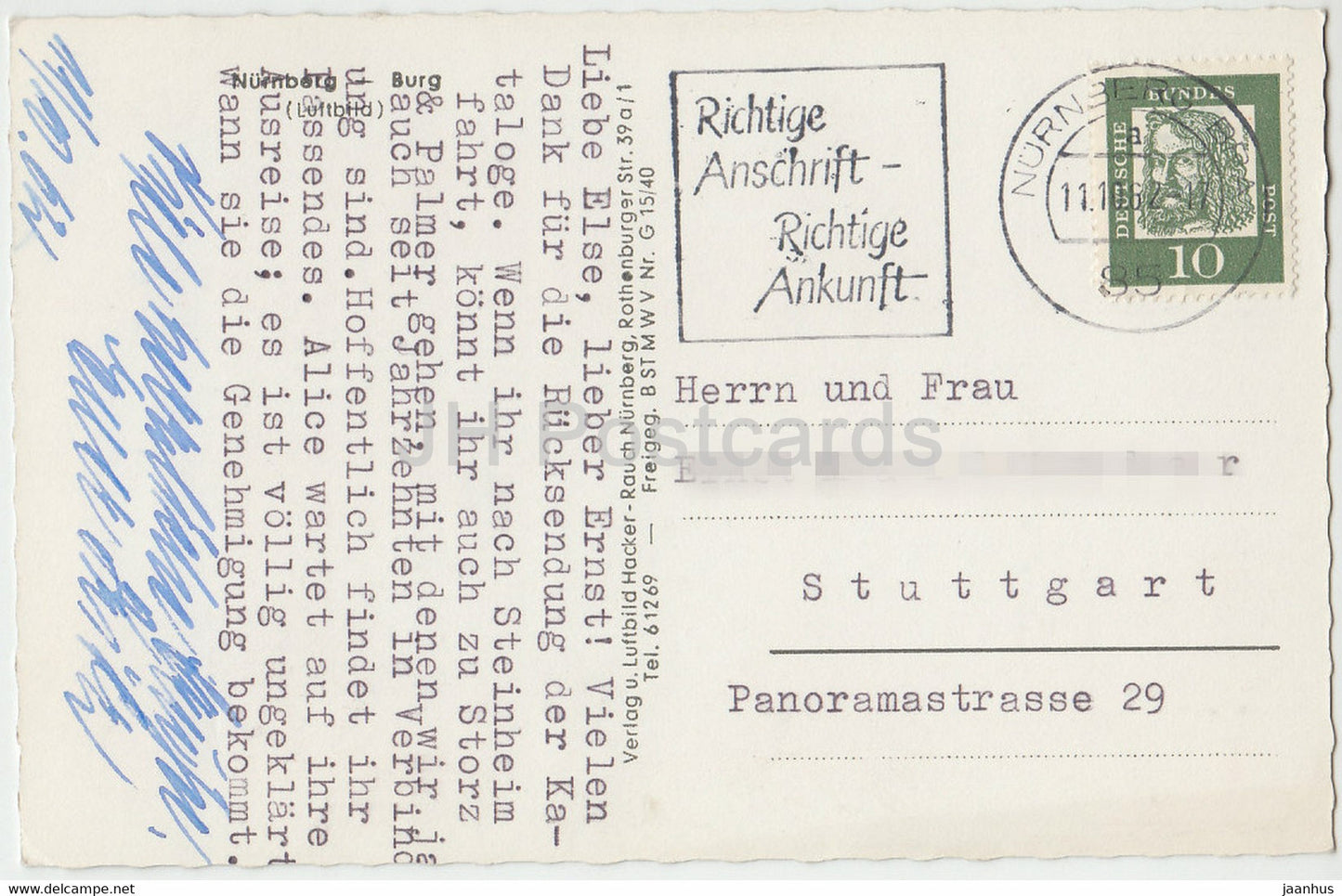 Nürnberg - Burg - 1962 - Deutschland - gebraucht