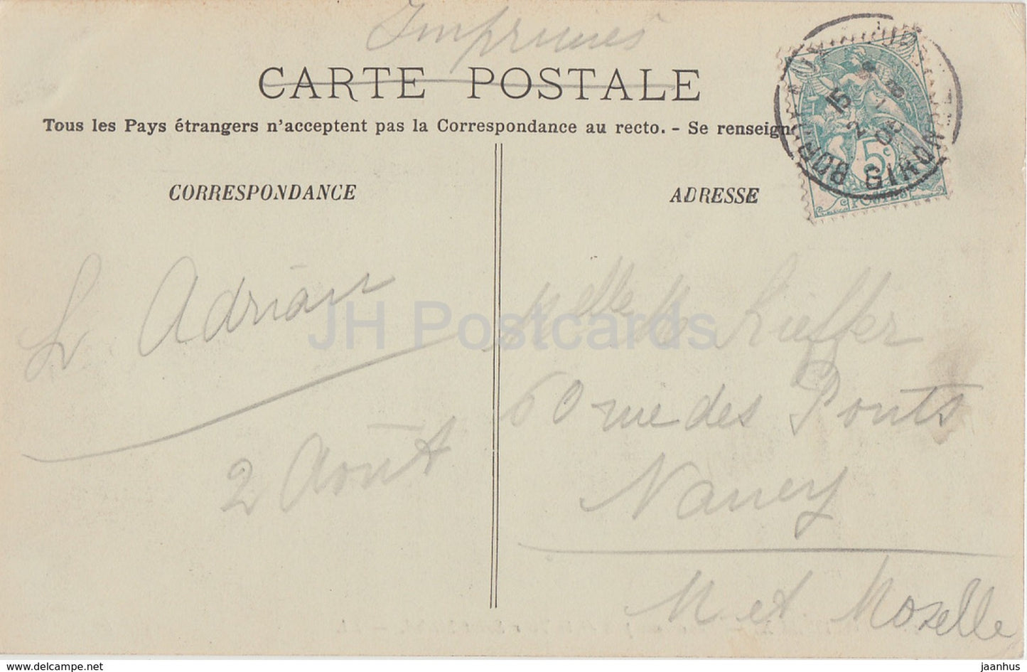 Bordeaux - Panorama pris de la Tour Saint Michel - 1 - old postcard - 1905 - France - used