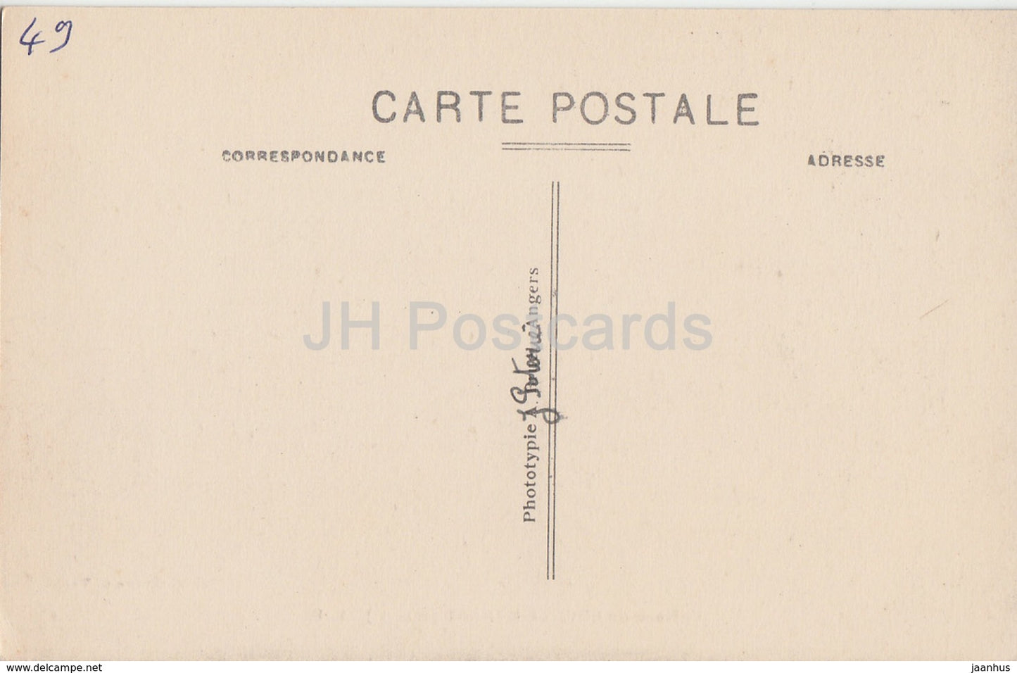 Chateau de Bouille Menard - castle - old postcard - France - unused