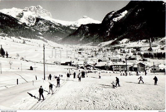 Pozza di Fassa - Dolomiti - Trentino - skiing - 1969 - Italy - used - JH Postcards