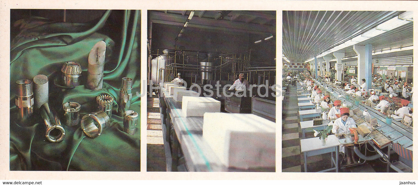 Kabardino Balkaria - Terek - The production of diamond tool - Sarmakovo - cheese making - 1986 - Russia USSR - unused - JH Postcards