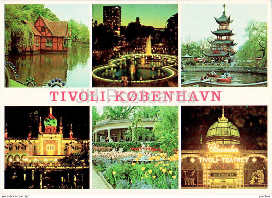 Copenhagen - Tivoli - multiview - 34 - Denmark - unused - JH Postcards