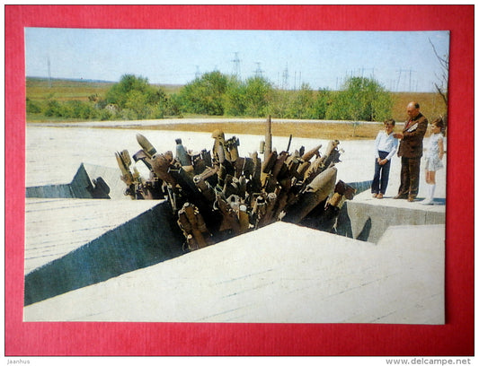 Memorial complex on the Soldiers Field , fragment - Volgograd - 1983 - USSR Russia - unused - JH Postcards