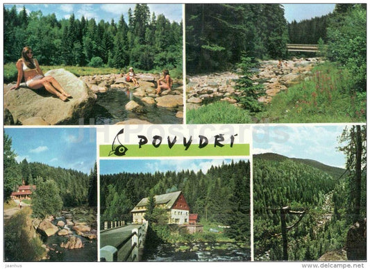 Povydri - Vydra - Vydri - nature - Czechoslovakia - Czech - unused - JH Postcards