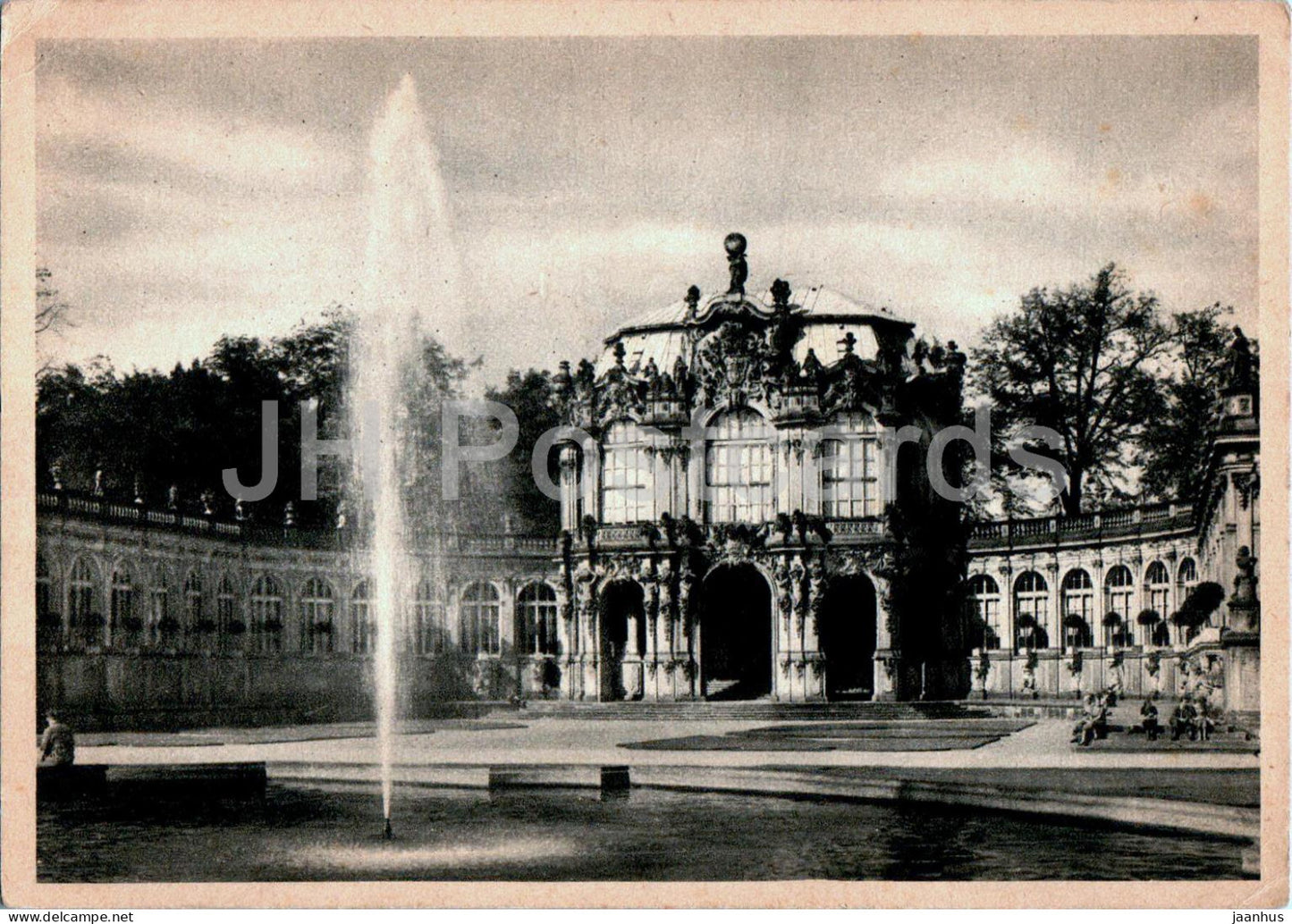 Dresden - Zwinger - Westpavillon - 220 - old postcard - Germany - unused - JH Postcards