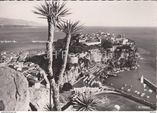 Monaco - Le Rocher - old postcard - 1952 - Monaco - used - JH Postcards