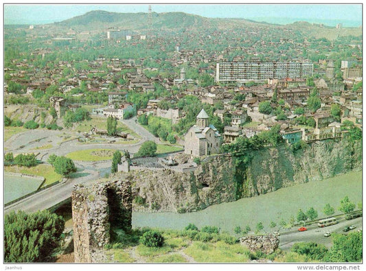 old part of the city - Tbilisi - 1980 - postal stationery - AVIA - Georgia USSR - unused - JH Postcards