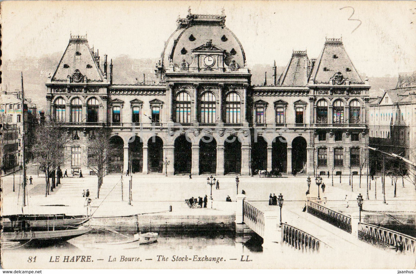 Le Havre - La Bourse - The Stock Exchange - 81 - old postcard - France - unused - JH Postcards