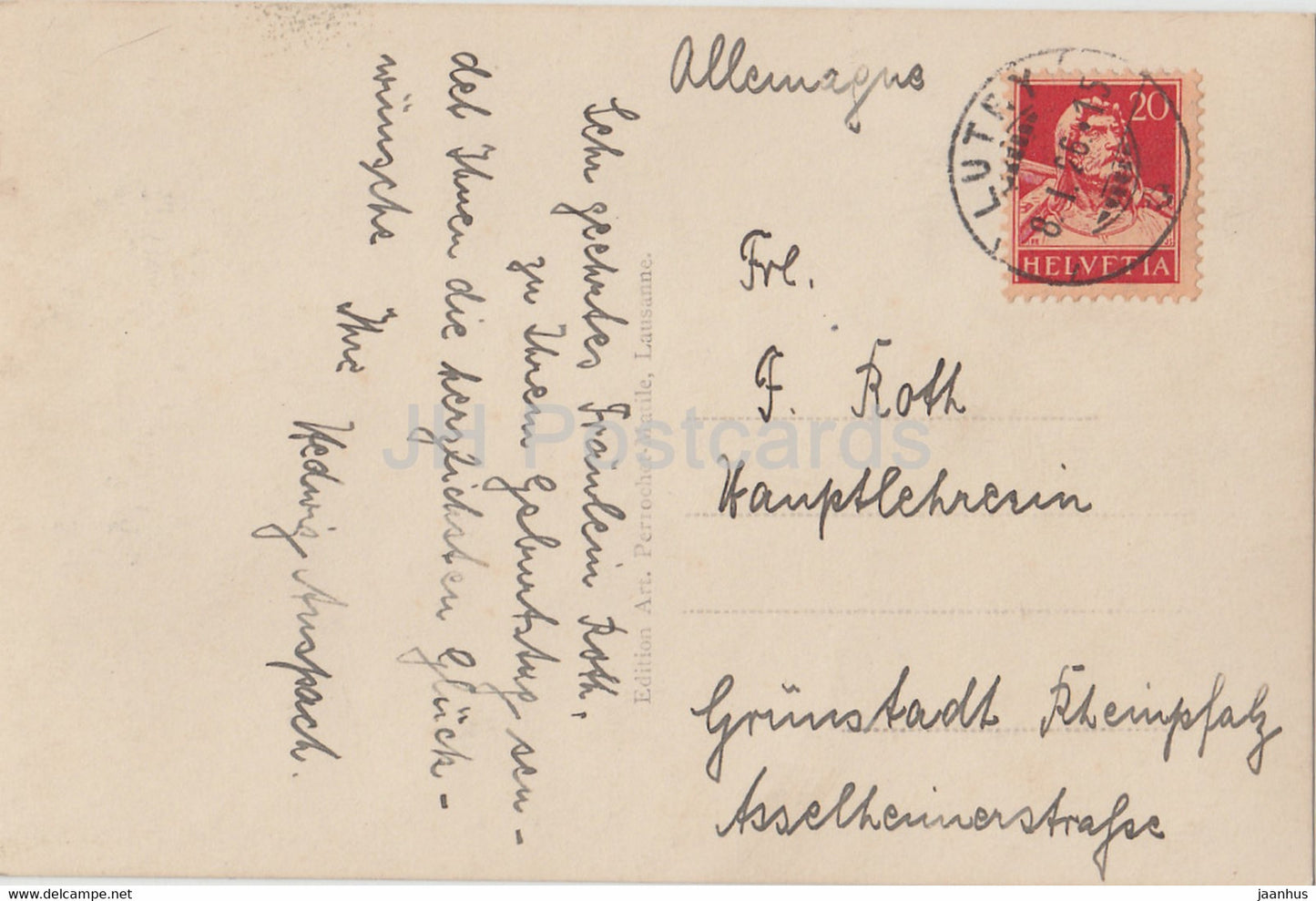 Chateau de Chillon et Montreux - 7394 - old postcard - 1926 - Switzerland - used