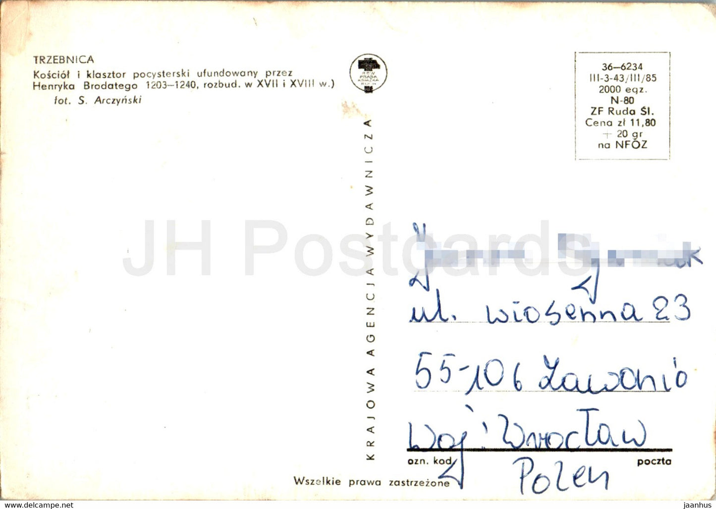 Trzebnica - Kosciol i klasztor - Church and monastery - Poland - used