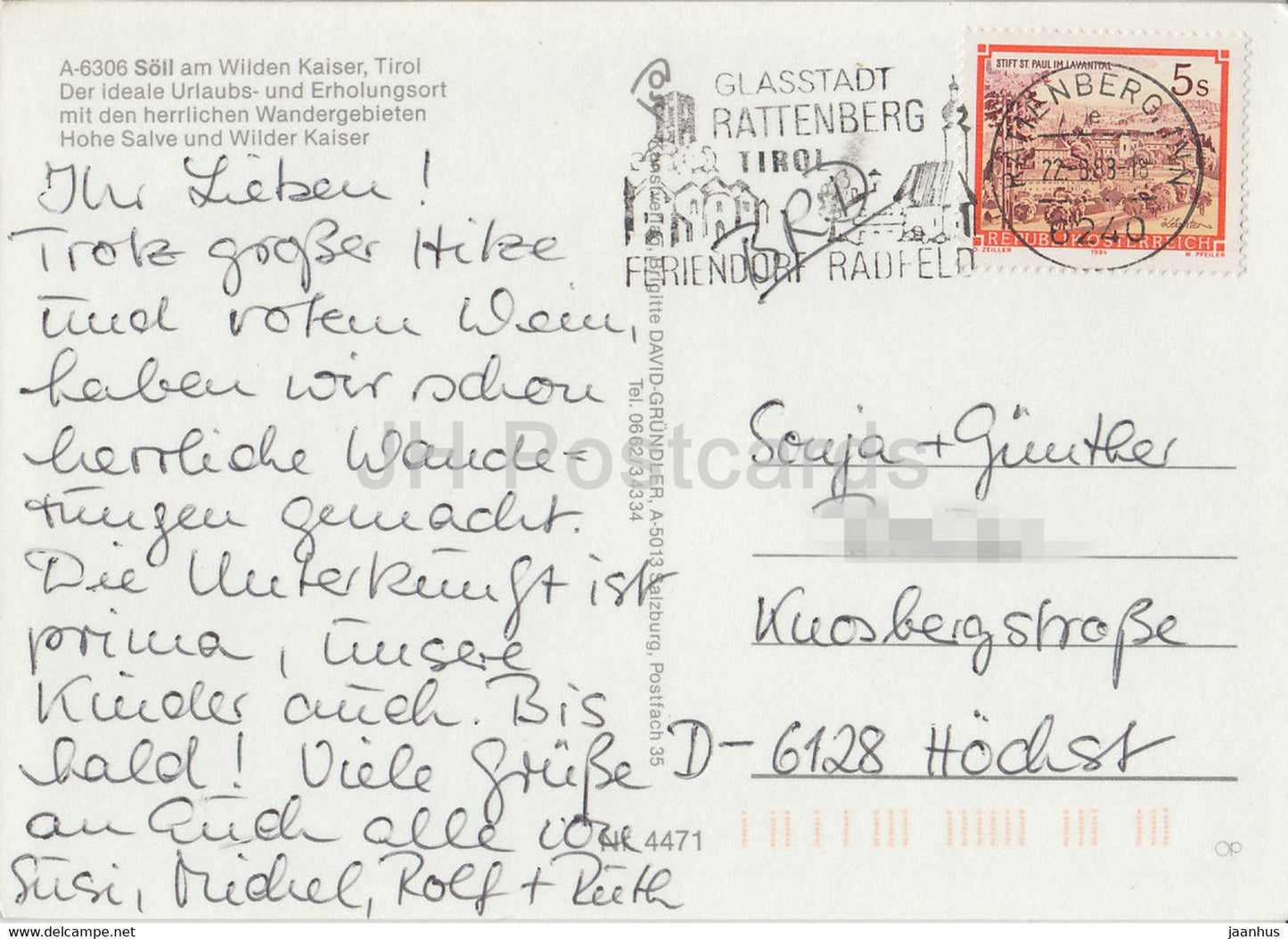 Soll am Wilden Kaiser - Tirol - Hohe Salve - Tiroler Trachten - Stampfanger - Badestrand Moorsee - 1988 - Österreich - gebraucht