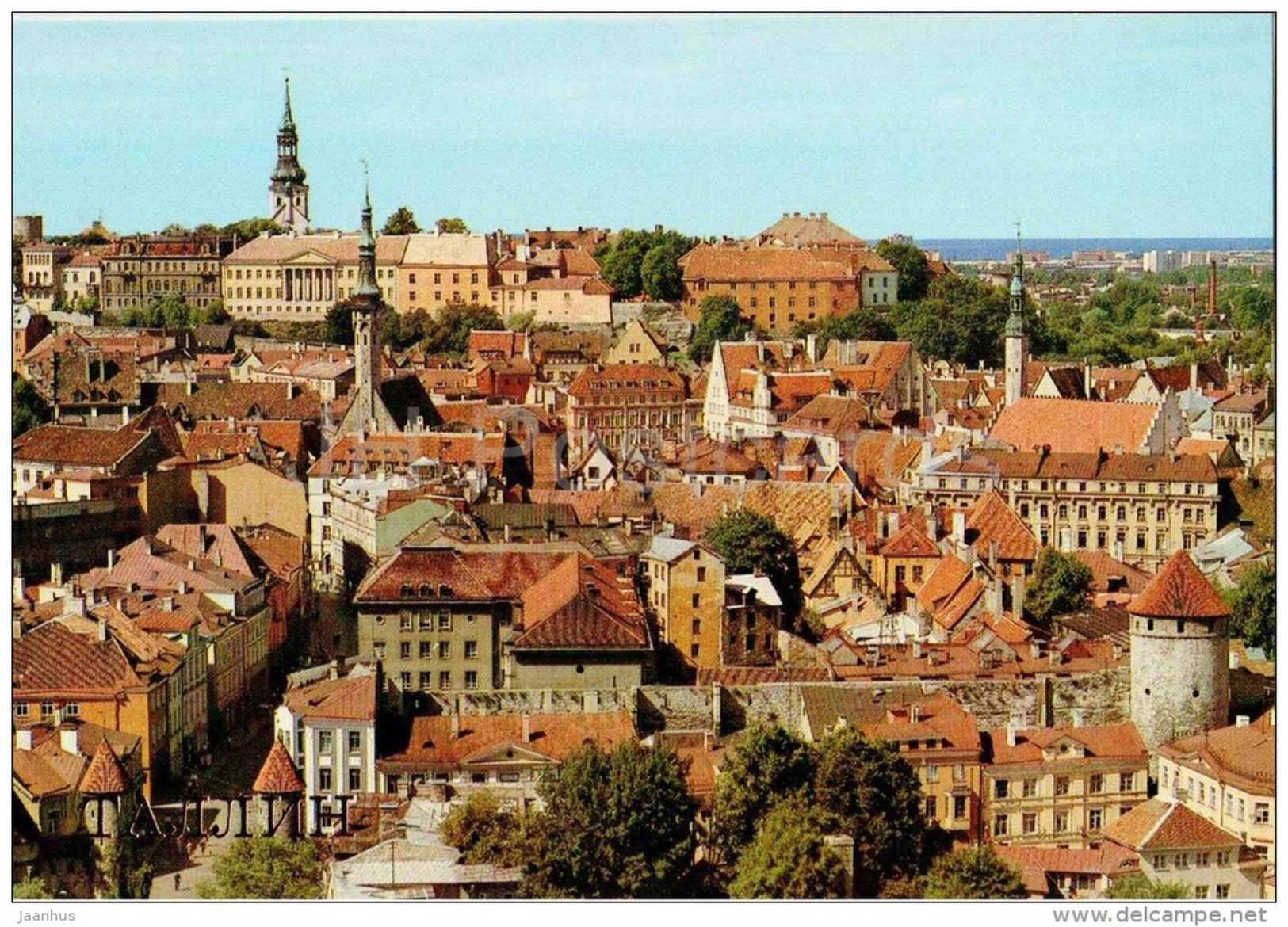 The Roofs of the Old Town - Tallinn - 1987 - Estonia USSR - unused - JH Postcards