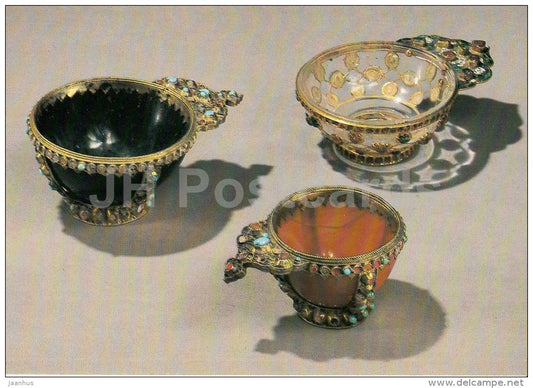 charki - cup - Russian Applied Art - 1987 - Russia USSR - unused - JH Postcards