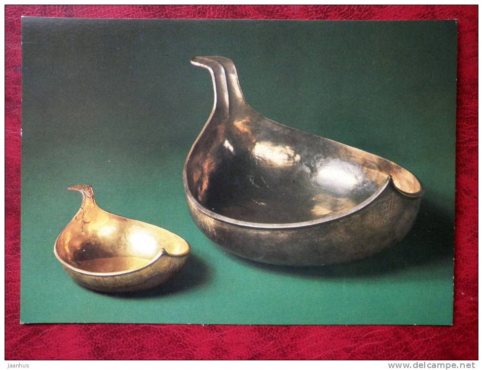 Gold and Silverwork in old Russia - Dippers, 1428-1436 - 1983 - Russia - USSR - unused - JH Postcards