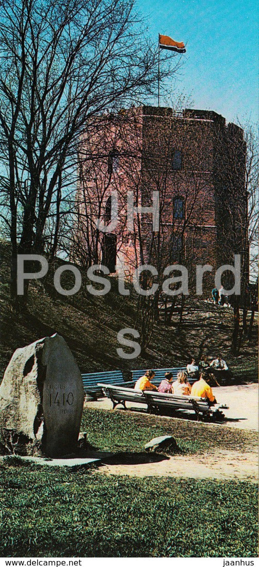 Vilnius - The Gediminas Tower - 1978 - Lithuania USSR - unused - JH Postcards