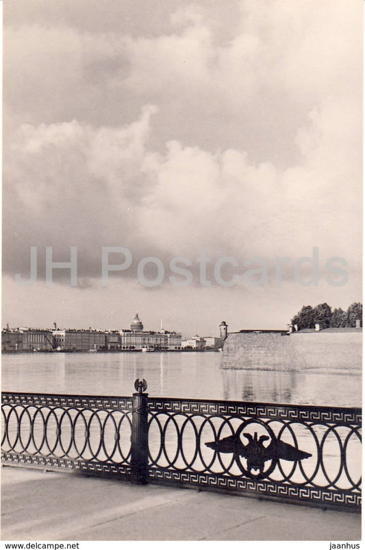 Leningrad - St. Petersburg - View at Neva river from Ioannovskiy bridge - 1966 - Russia USSR -  unused - JH Postcards