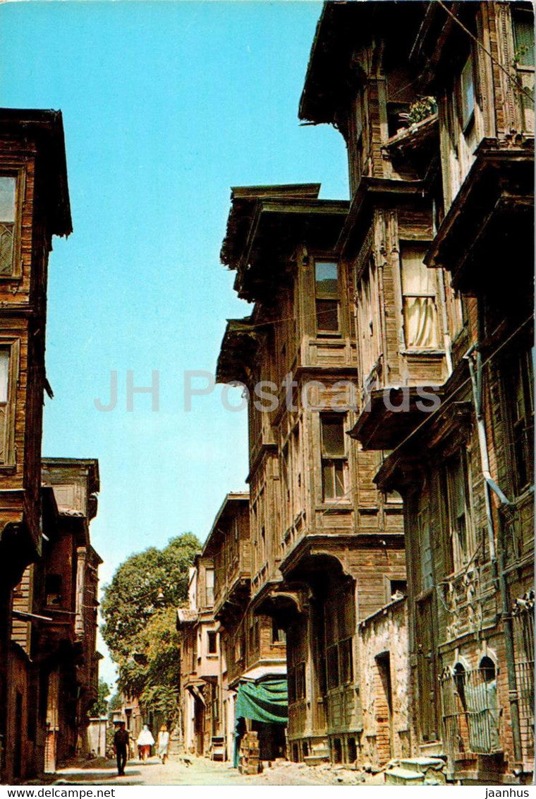 Istanbul - Eski Istanbul evlerinden bir gorunus - old Istanbul houses - 89 - Turkey - unused - JH Postcards