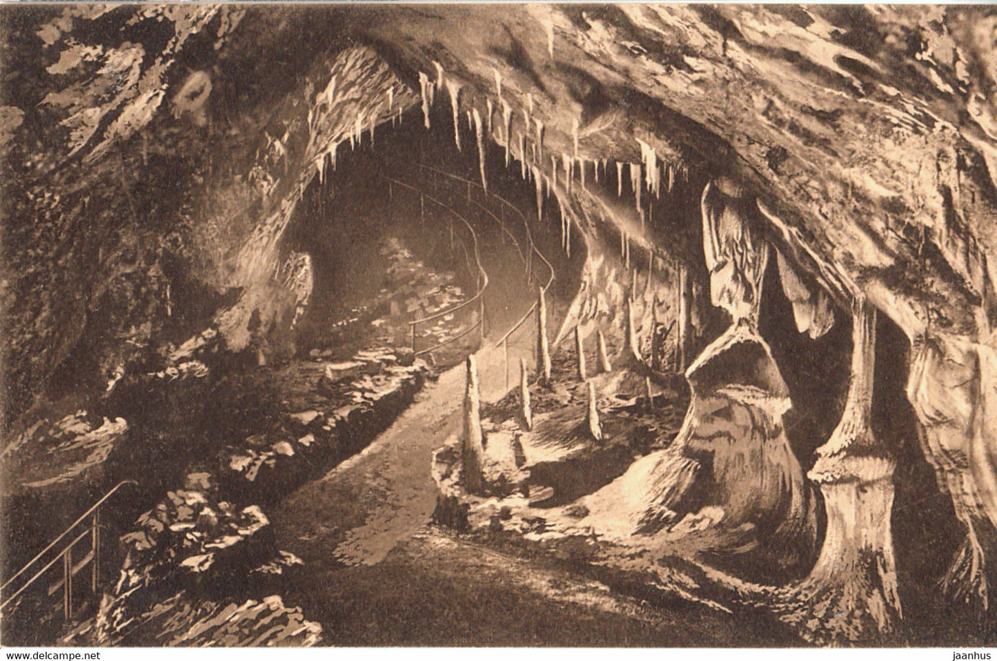 Die Hermannshohle bei Rubeland - Harz - old postcard - Germany - unused - JH Postcards