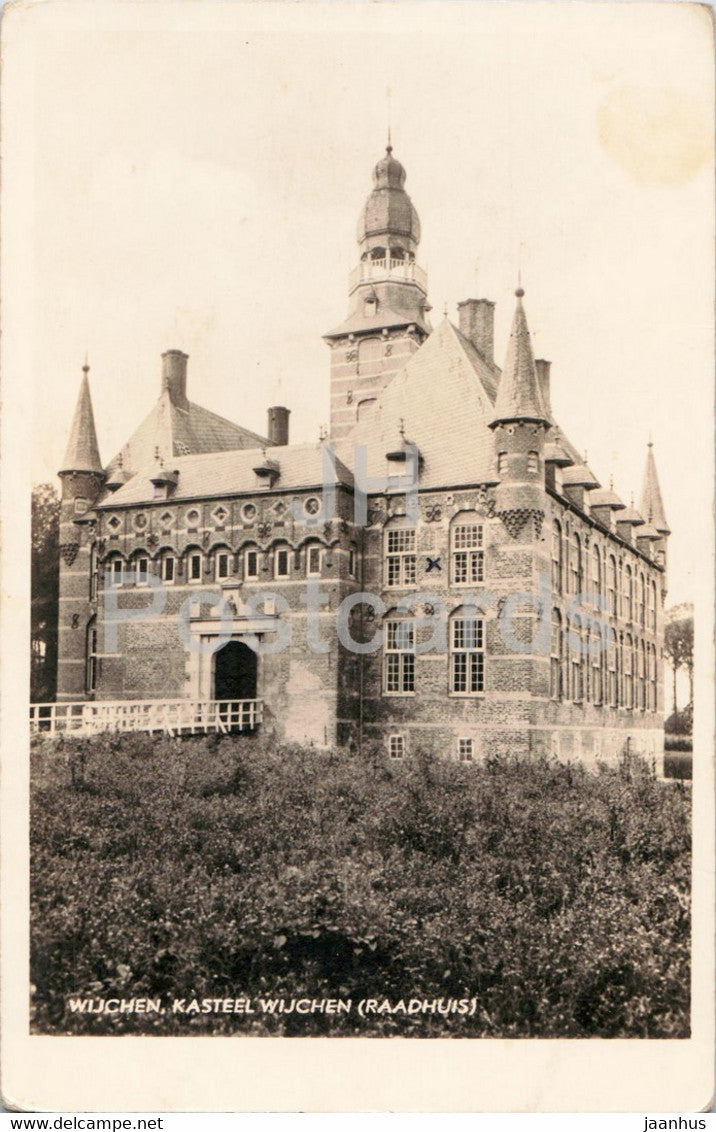 Wijchen - Kasteel Wijchen - Raadhuis - castle - old postcard - Netherlands - used - JH Postcards