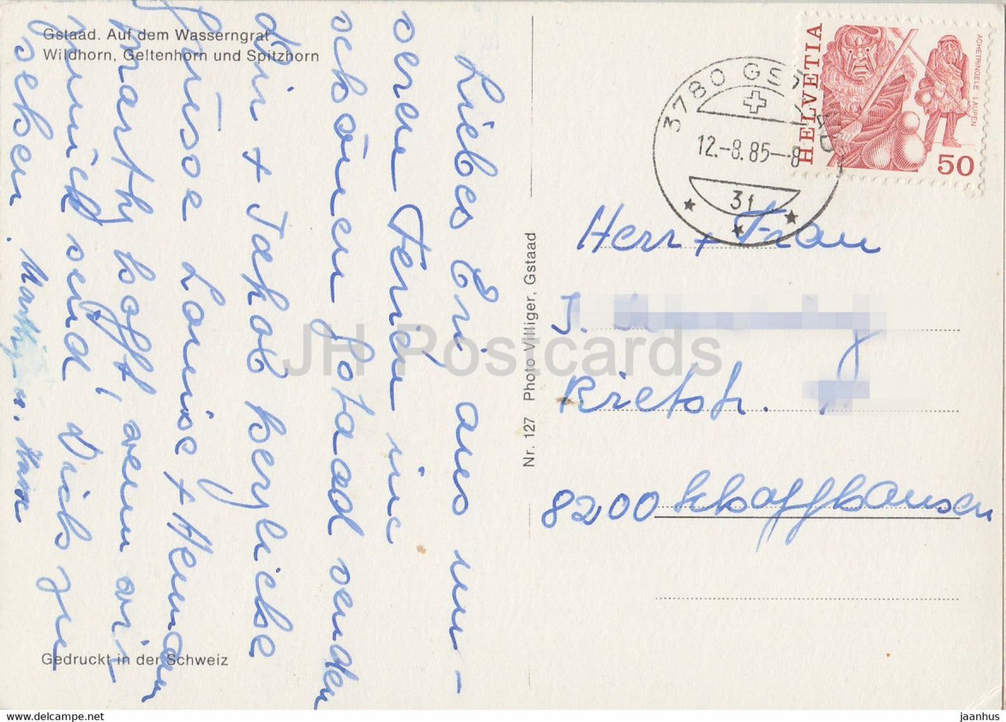 Gstaad - Auf dem Wasserngrat - Wildhorn - Geltenhorn - Spitzhorn - mouton - 127 - 1985 - Suisse - d'occasion