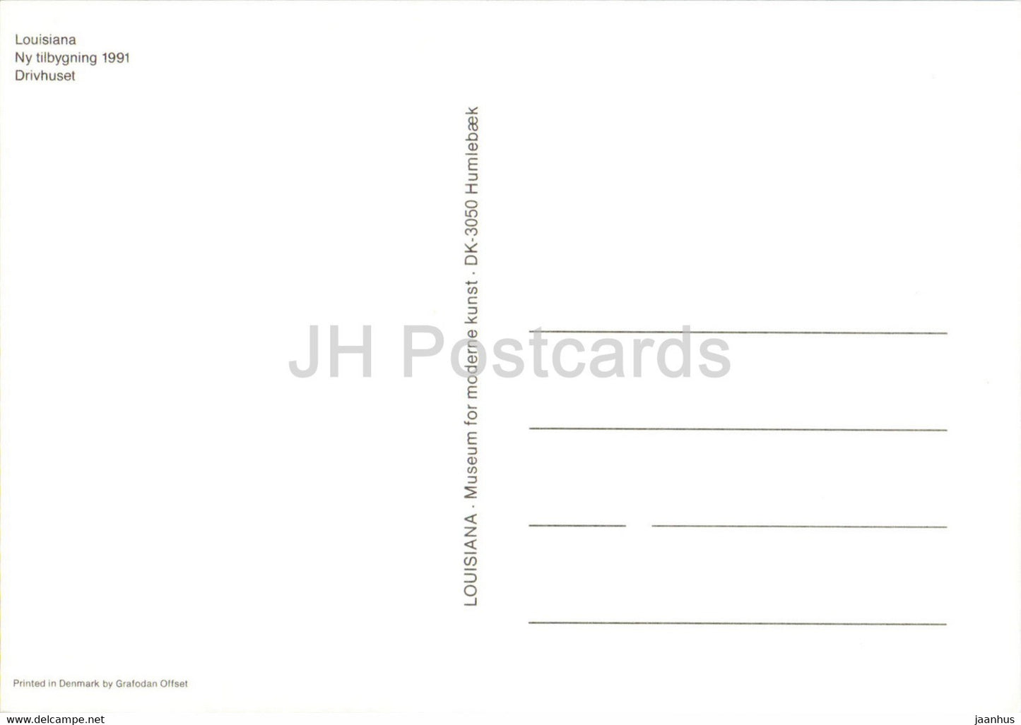 Louisiana Museum of Modern Art - The Greenhouse - Danemark - inutilisé