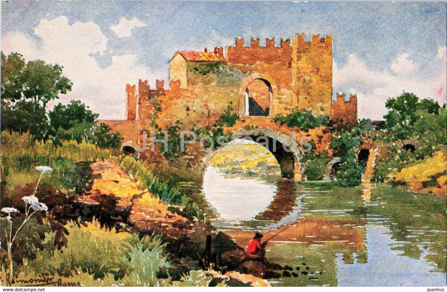 Roma - Rome - Ponte Nomentano - bridge - 2576-1 - old postcard - Italy - unused - JH Postcards