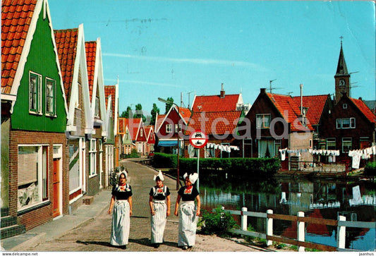 Volendam - folk costume - 1971 - Netherlands - used - JH Postcards