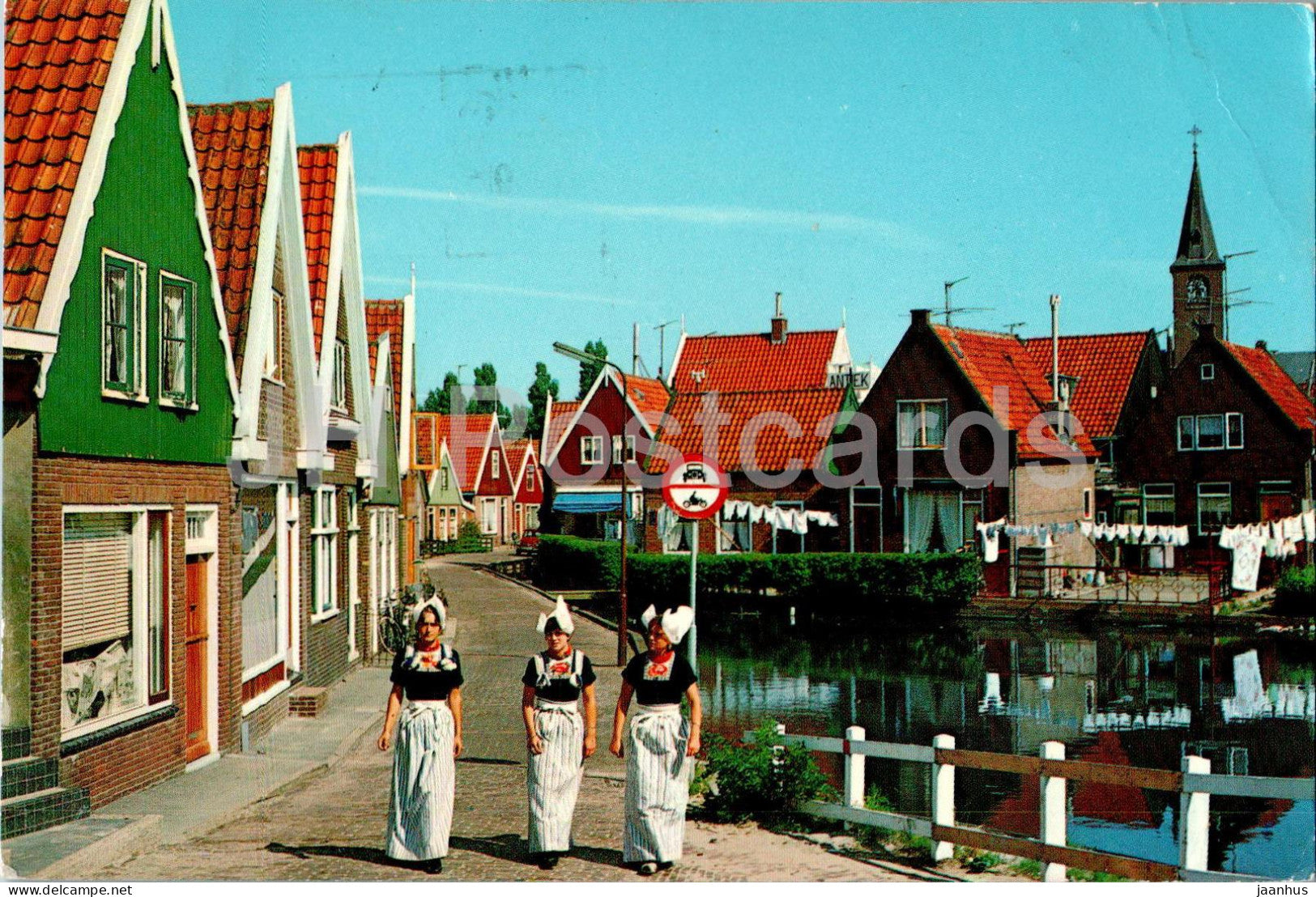 Volendam - folk costume - 1971 - Netherlands - used - JH Postcards