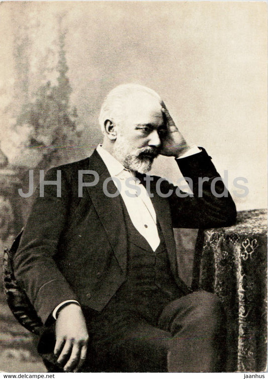 Pyotr Tchaikovsky - 1893 - famous people - 1966 - Russia USSR - unused - JH Postcards