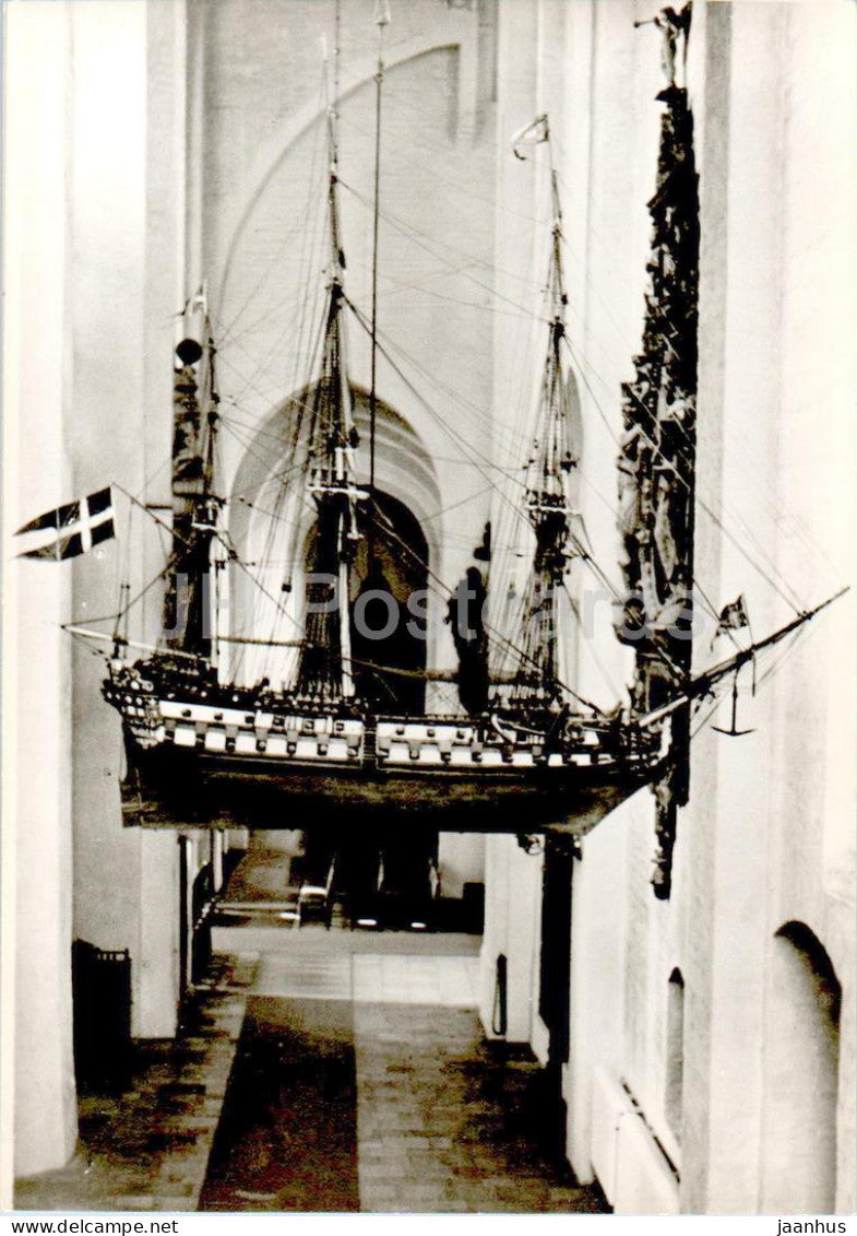 Arhus - Aarhus - Domkirke - Nordre koromgang - ship model - North choir aisle - Denmark - unused - JH Postcards