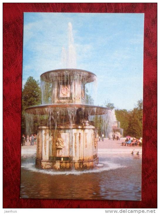 Petrodvorets - The Roman Fountain - fountain - 1972 - Russia - USSR - unused - JH Postcards
